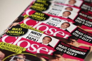 Výtlačky francúzskeho bulvárneho magazínu Closer