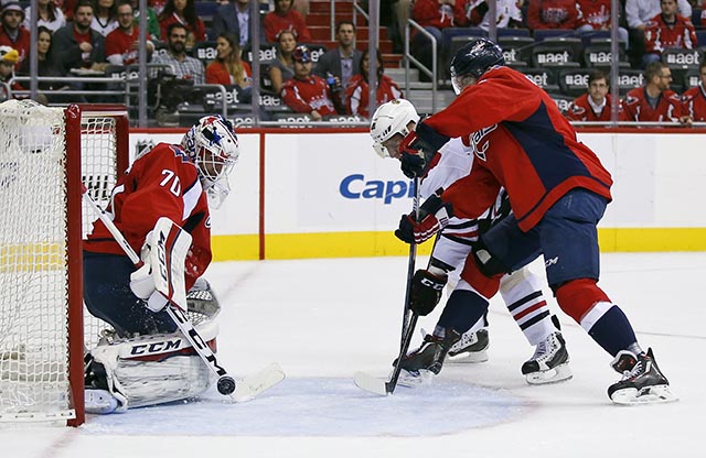 Braden Holtby, Marián Hossa, Matt Niskanen