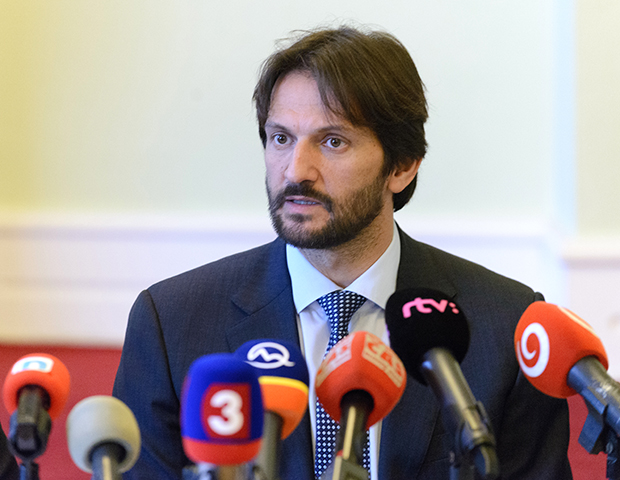 podpredseda vlády a minister vnútra SR Robert Kaliňák tlačová konferencia