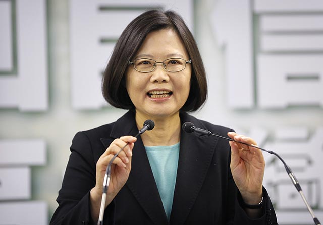 prezidentská kandidátka Cchaj Jing-wen