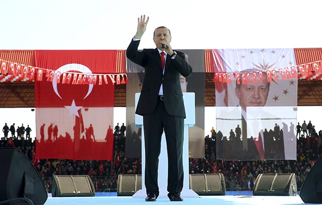 Na snímke turecký prezident Recep Tayyip Erdogan