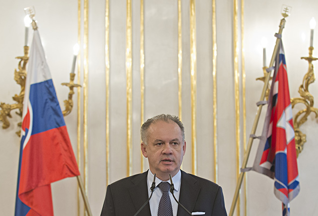 Na snímke prezident SR Andrej Kiska