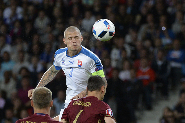 Francúzsko SR futbal ME16 Lille B-skupina Slovensko Rusko