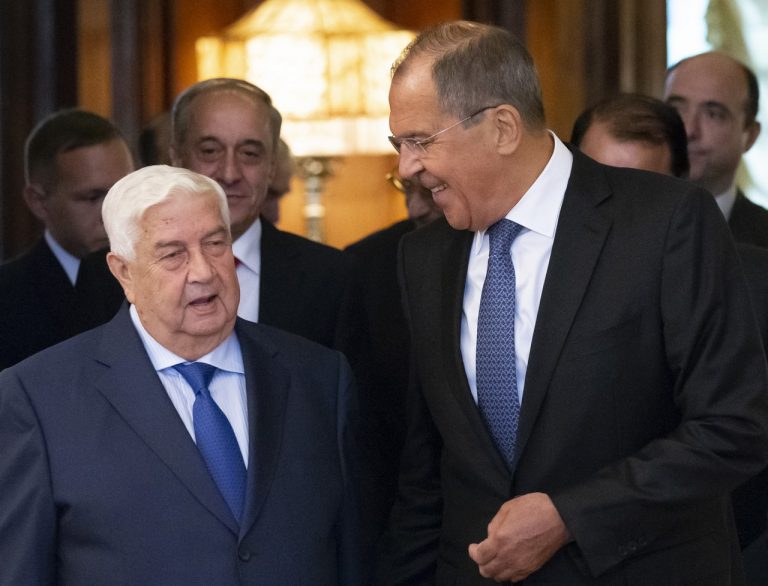Walíd Mualim, Sergej Lavrov, Sýria
