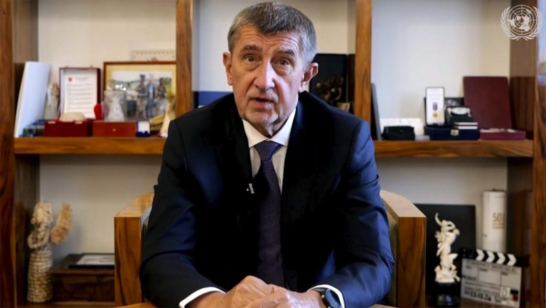 Andrej Babič, Ćesko, premiér, OSN, Valné zhromaždenie