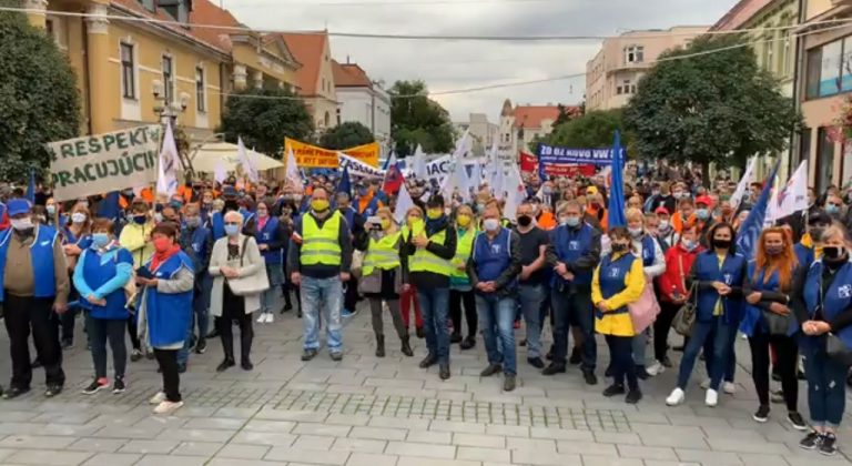 odbory, ľudia, práca, protest