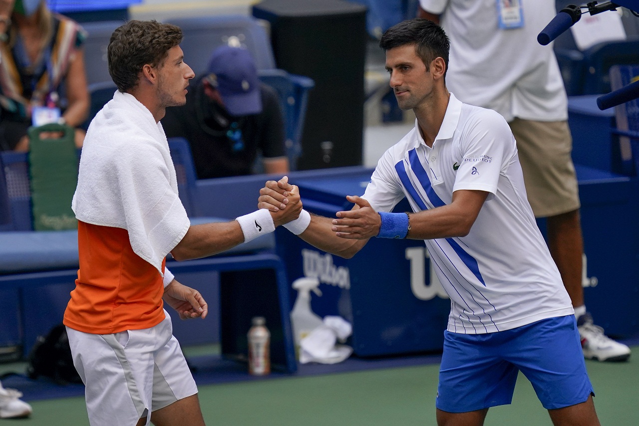 Novak Djokovič, Pablo Carreno Busta