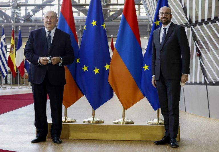 Charles Michel, stretnutie, Arménsko, prezident