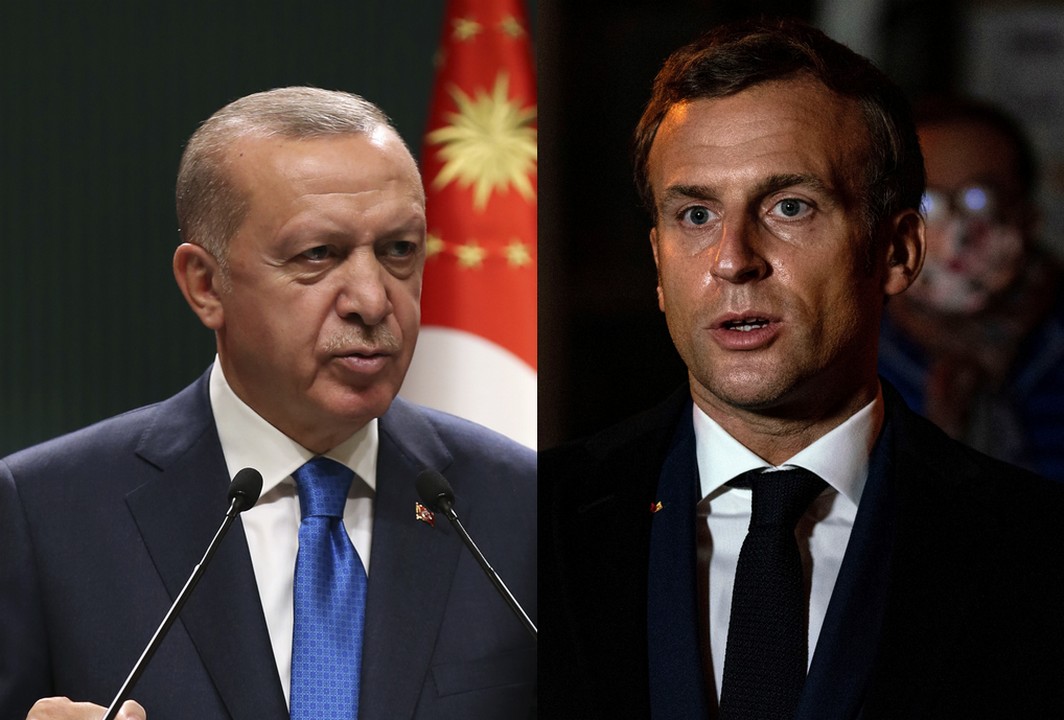 Recep Tayyip Erdogan, Emmanuel Macron