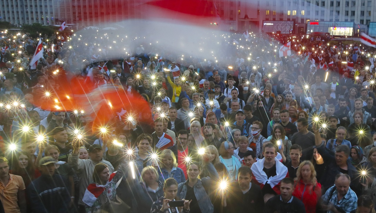 Bielorusko protest Minsk