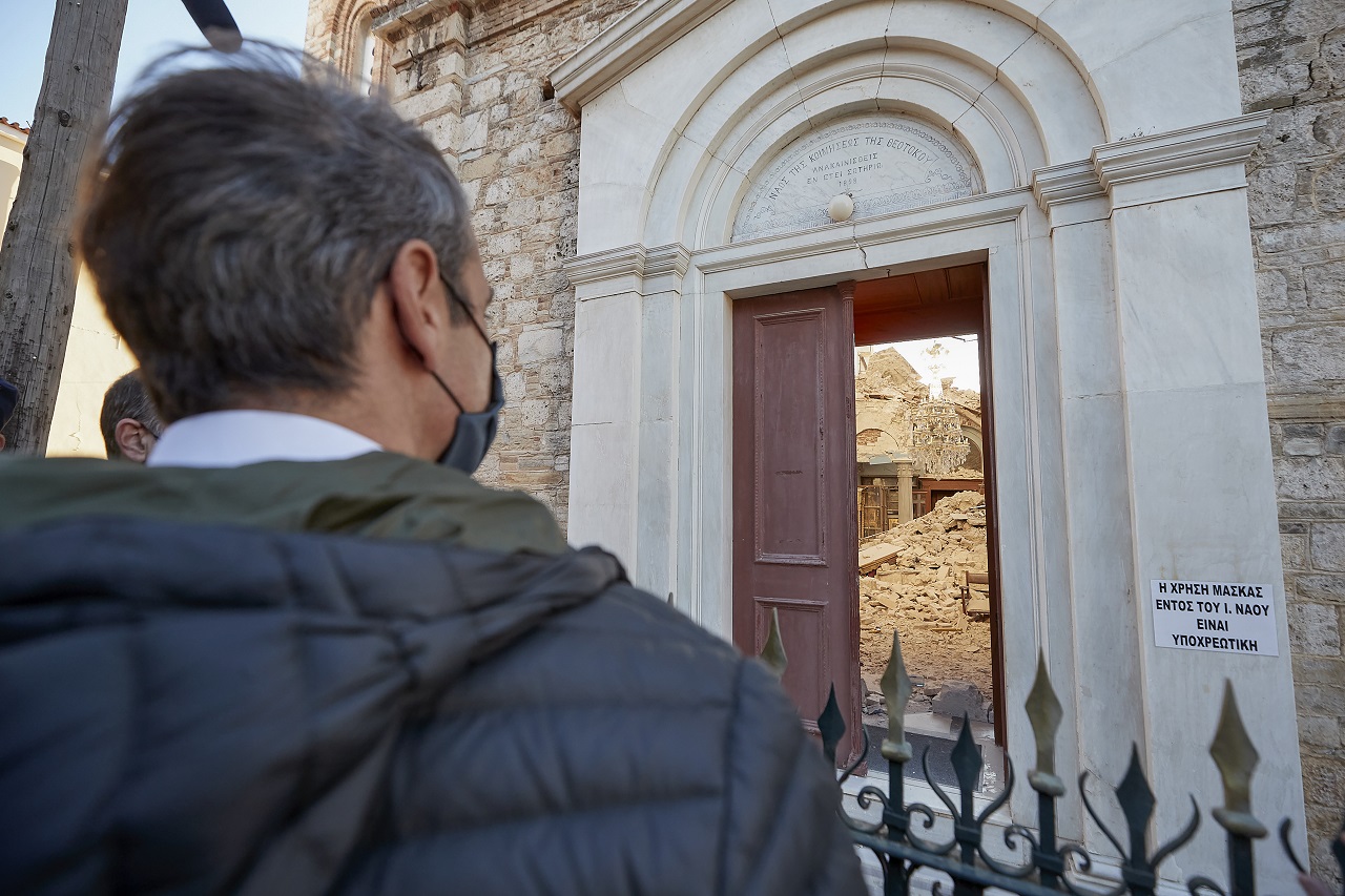 Kyriakos Mitsotakis zemetrasenie Grécko