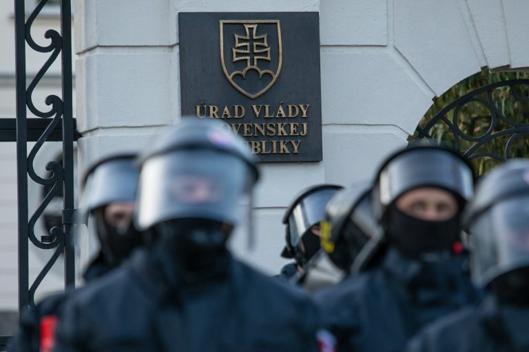 protest proti vláde Igora Matoviča