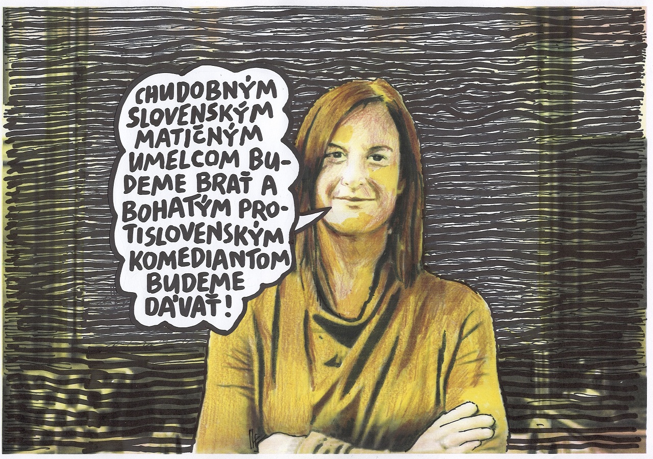 karikatúra Andreja Mišanka