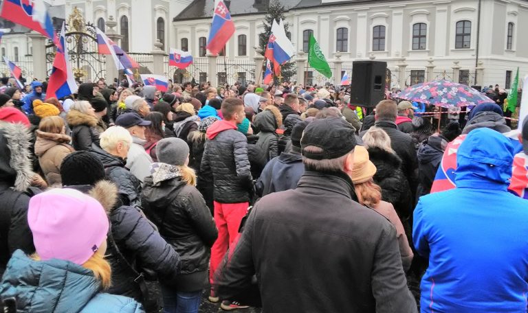 protest Bratislava 12. december