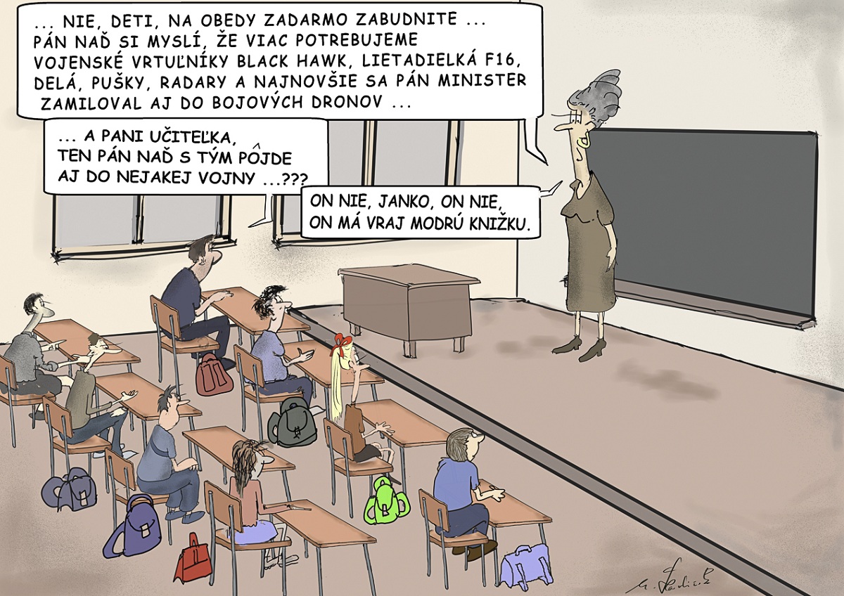 Karikatúra Mira Havlíčka