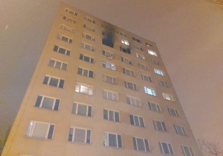 požiar bytu v Košiciach