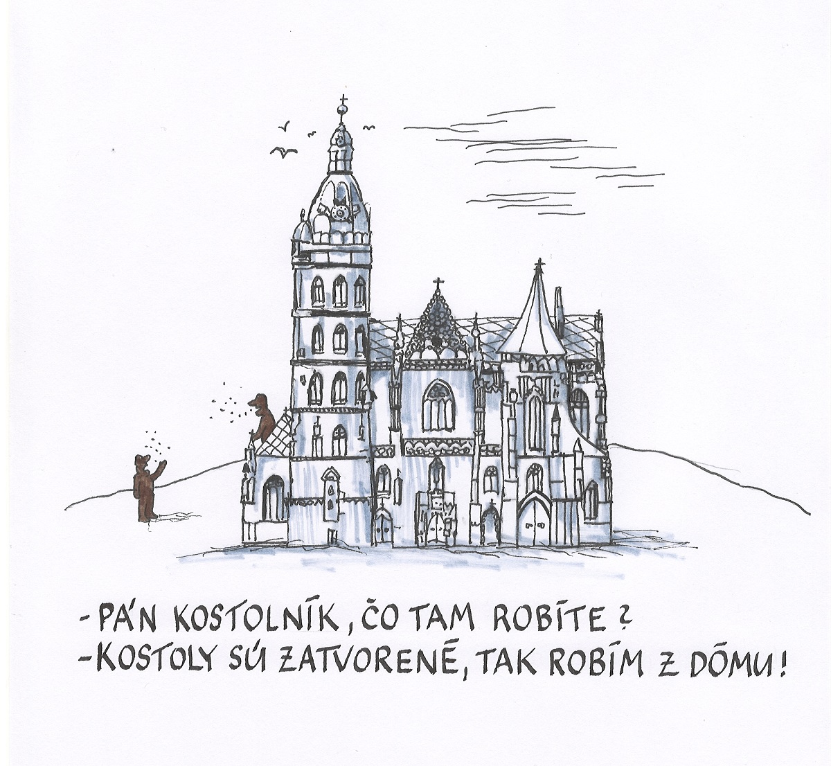 Karikatúra Andreja Mišanka