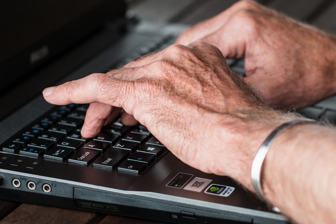 senior, internet