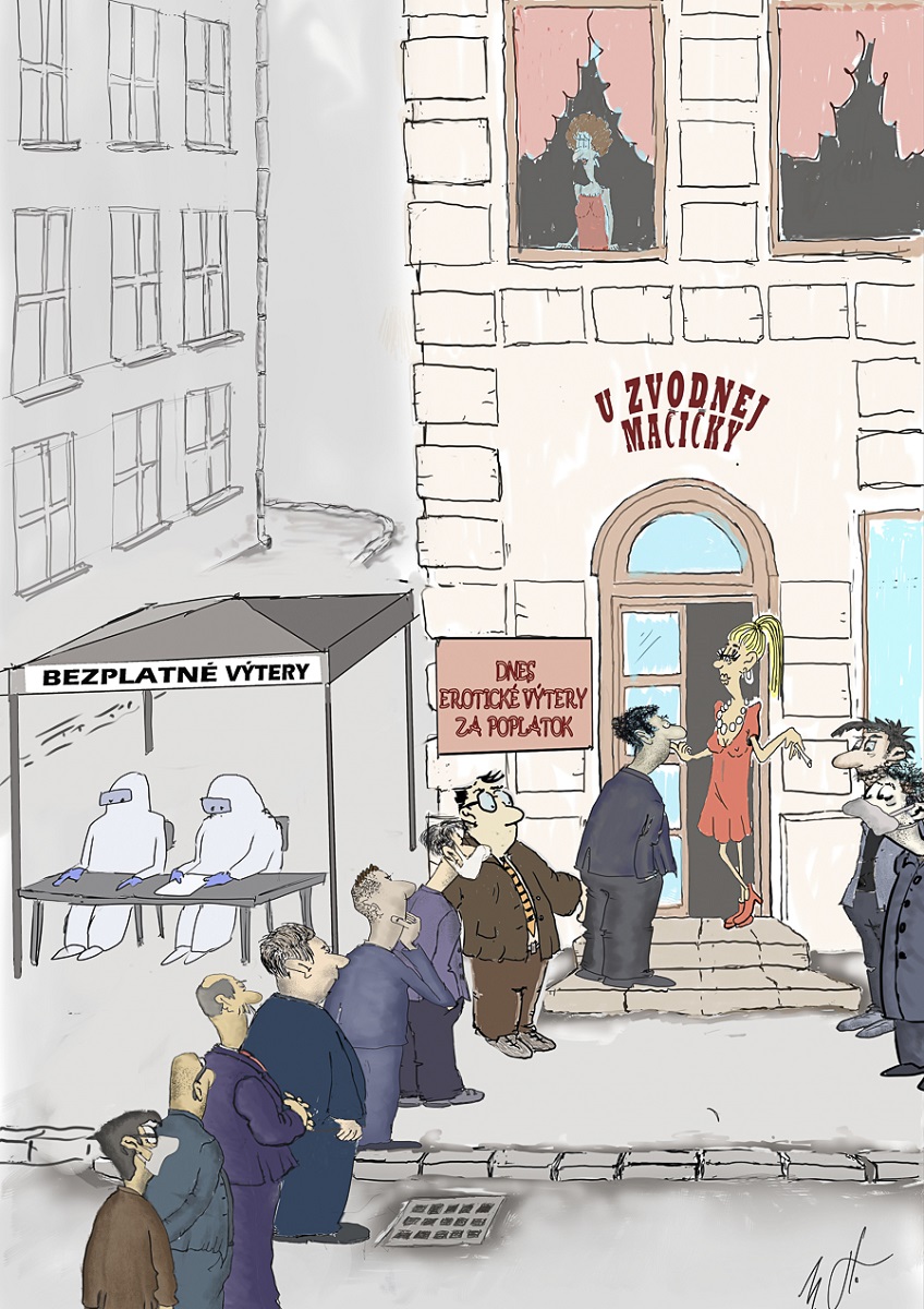 Karikatúra Mira Havlíčka