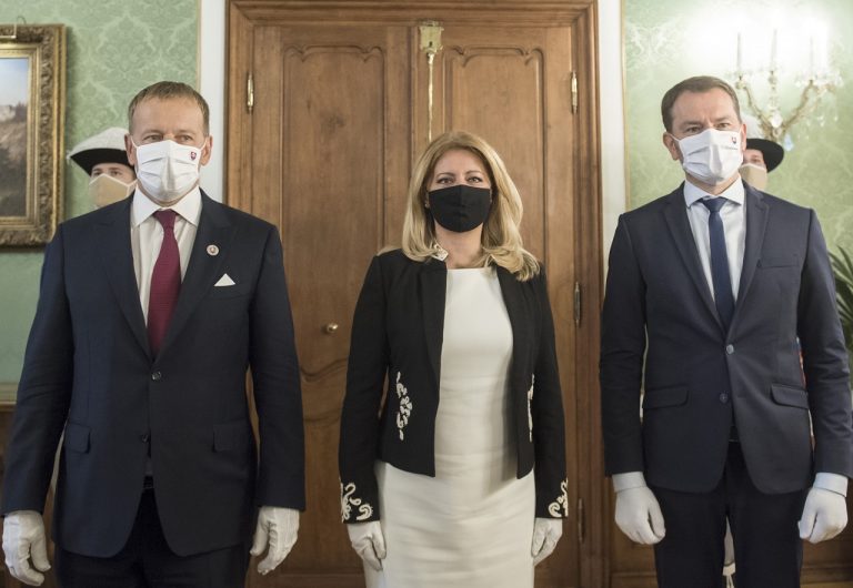 Zuzana Čaputová predseda parlamentu Boris Kollár predseda vlády Igor Matovič