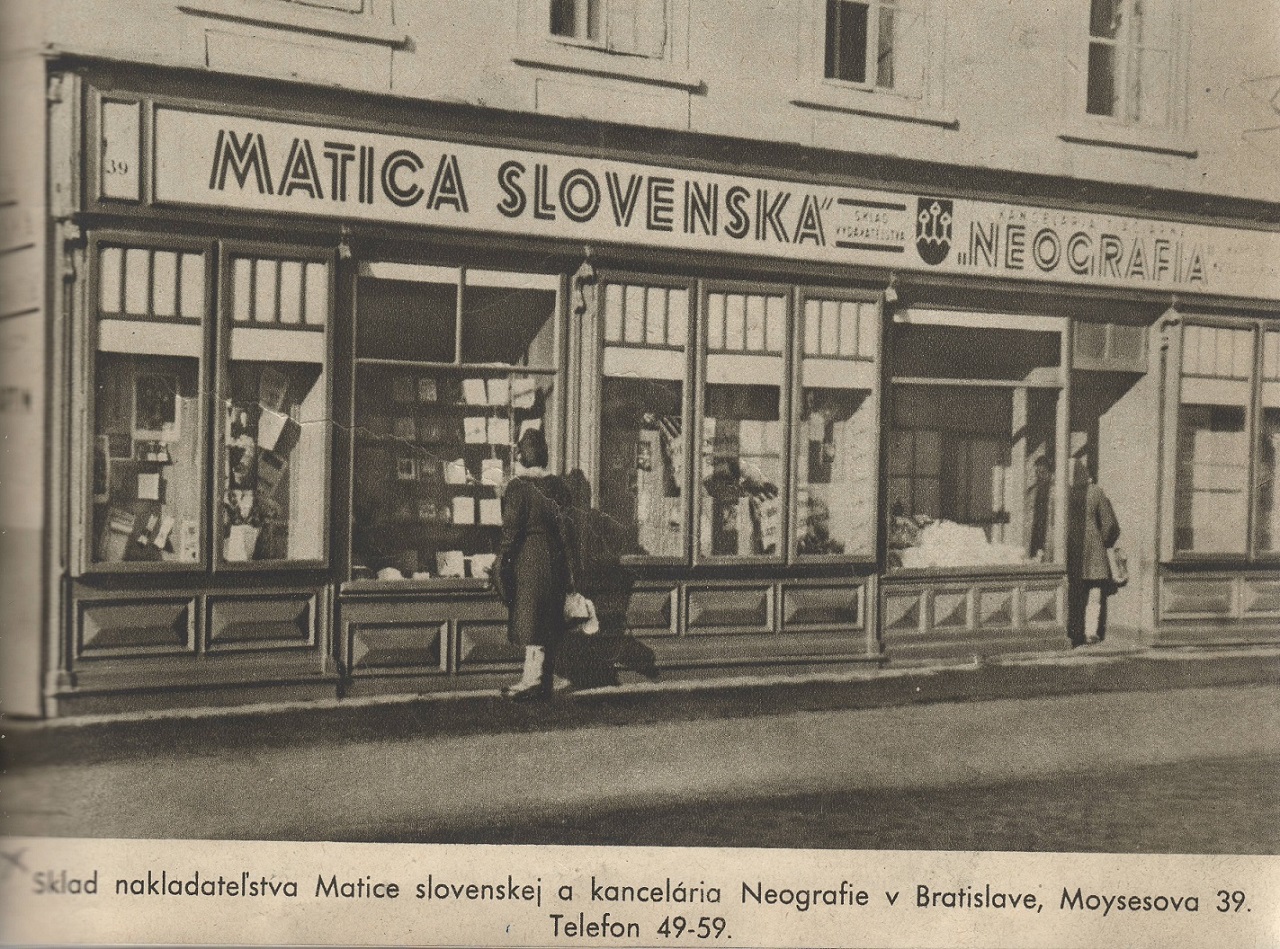 Matica slovenská a Neografia v Bratislave