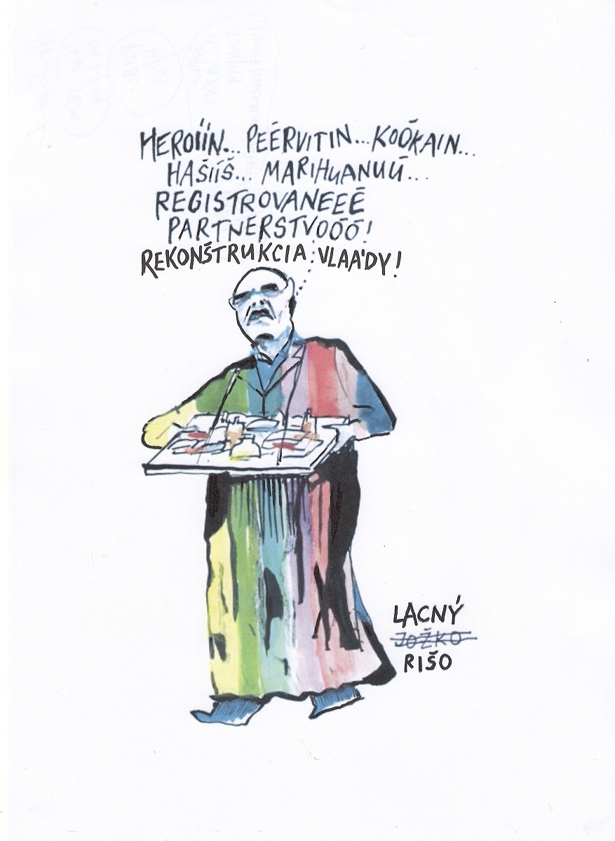 Karikatúra Andreja Mišanka