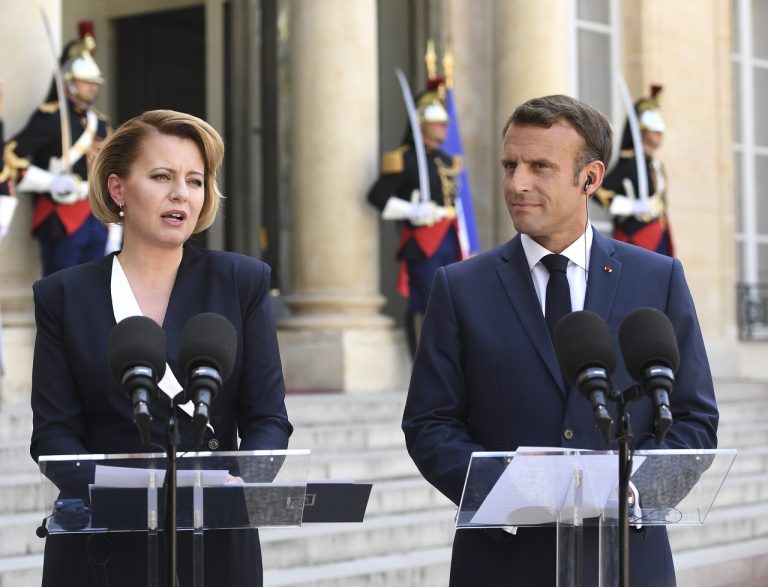 Zuzana Čaputová Emmanuel Macron