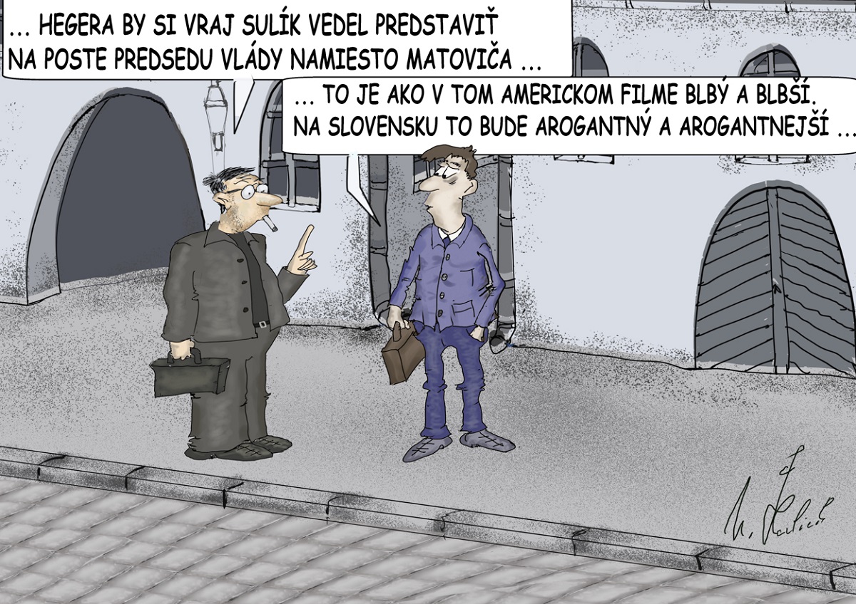 Karikatúra Mira Havlíčka