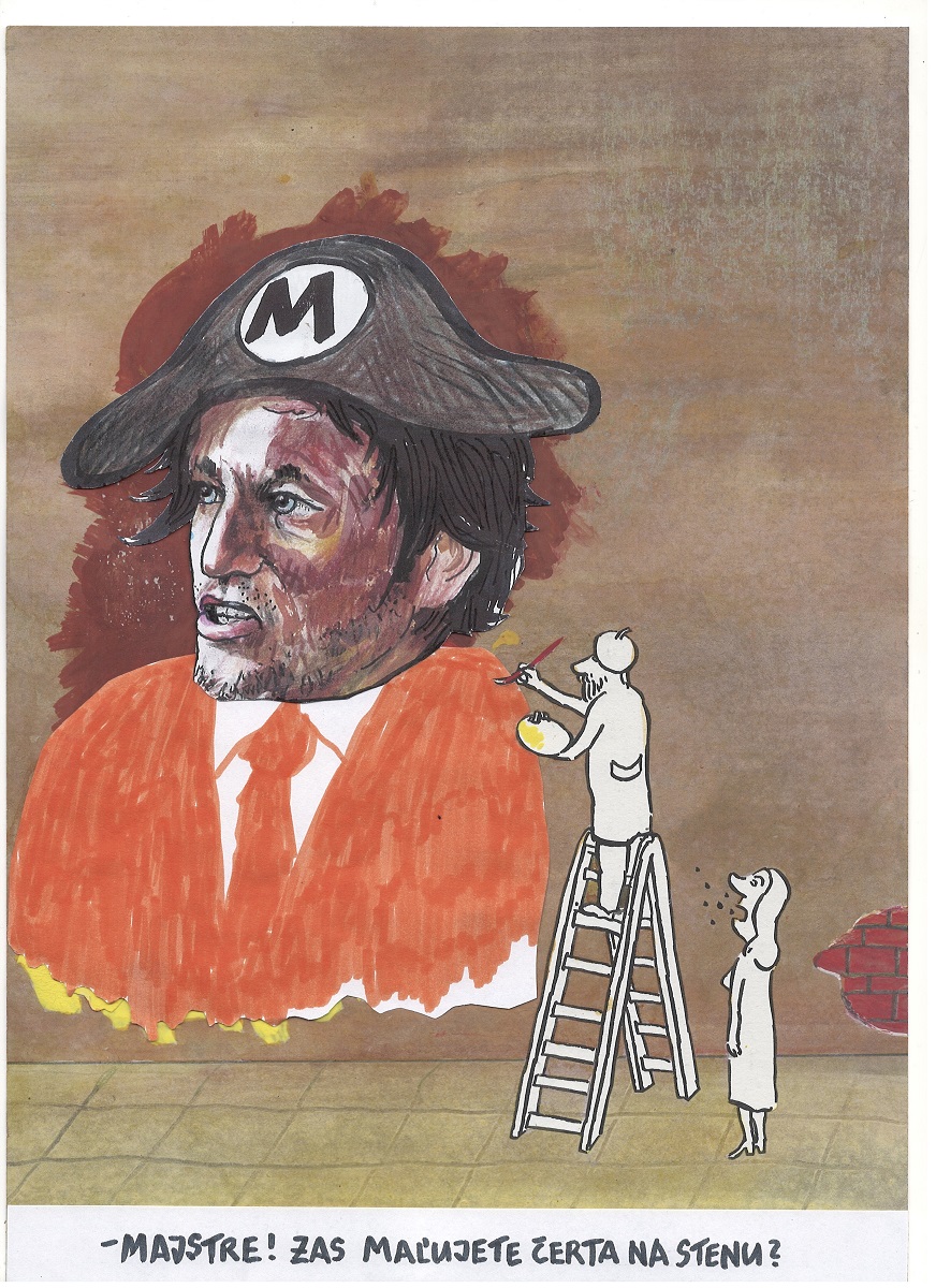 Karikatúra Andreja Mišanka