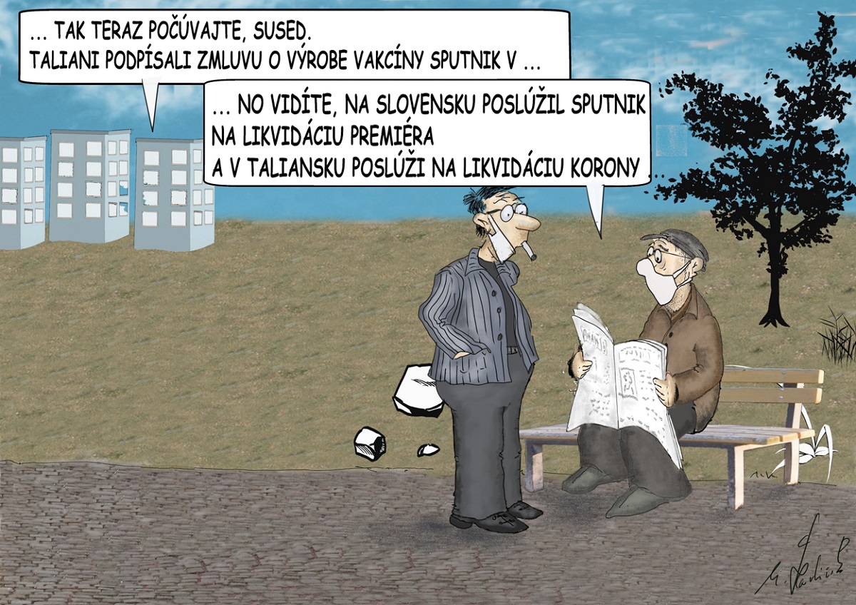 Karikatúra Mira Havlíčka