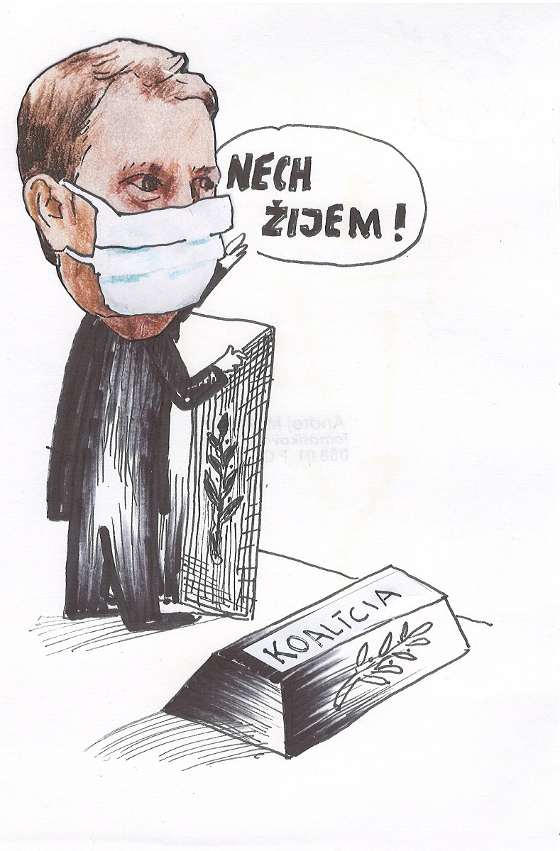 Karikatúra Andreja Mišanka