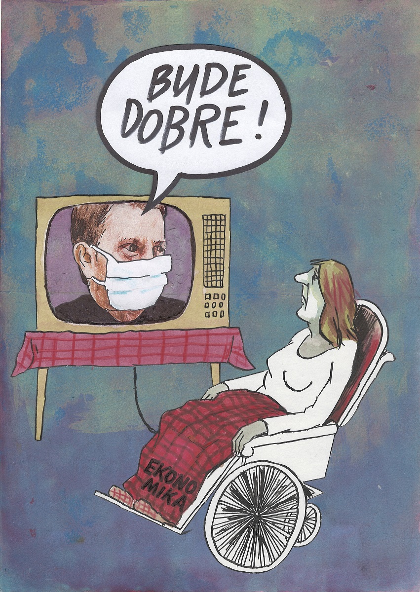 Karikatúra Andreja Mišanka