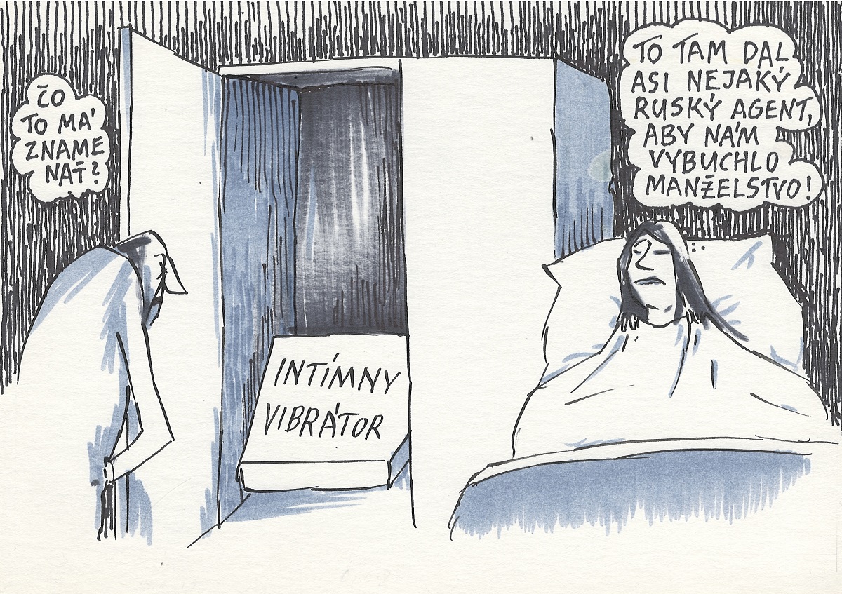 Karikatúra Andreja Mišanka