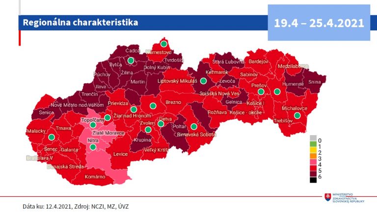 Mapa okresov