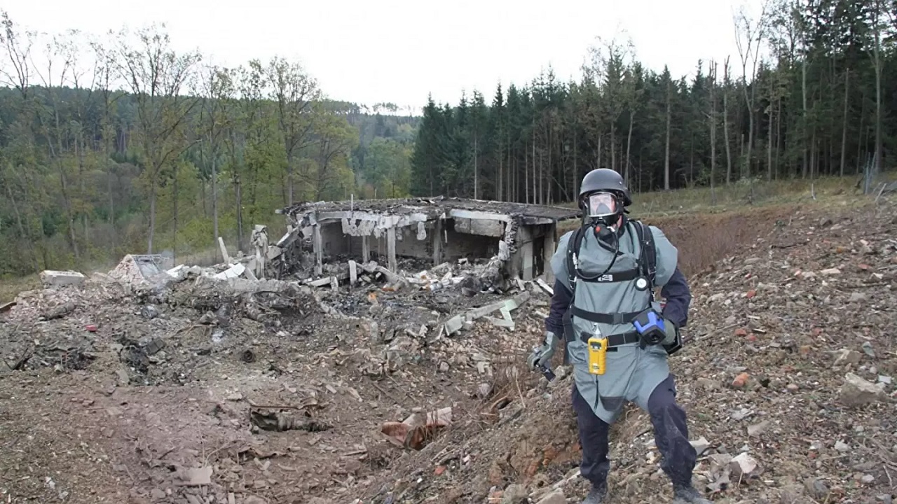 následky výbuchu vo Vrbeticiach
