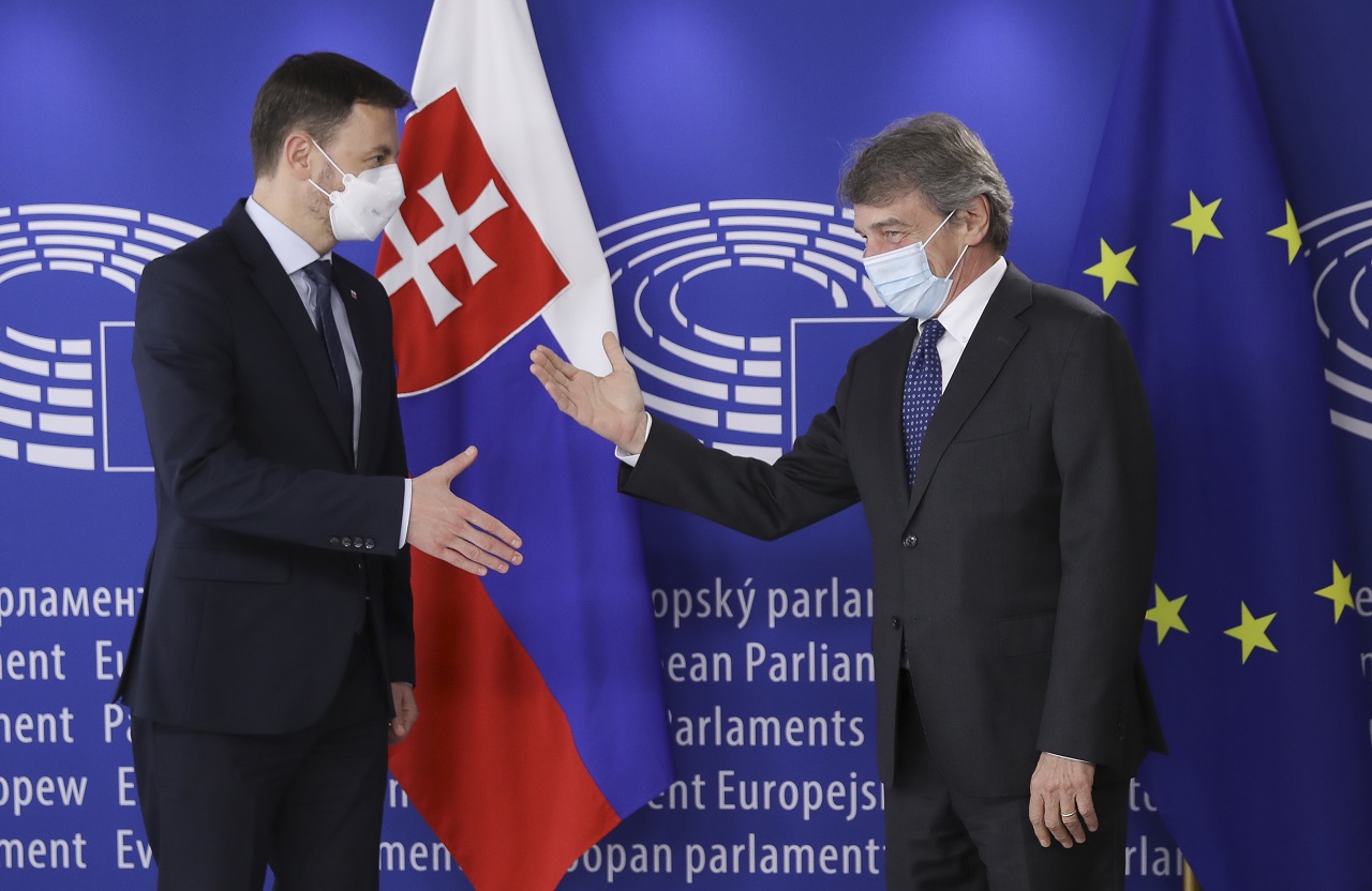 Slovenský premiér Eduard Heger v Bruseli
