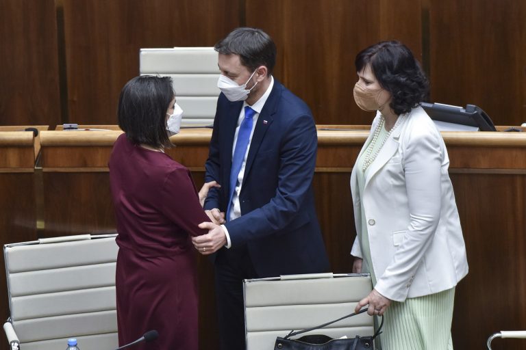 ministerka spravodlivosti Mária Kolíková premiér Eduard Heger Veronika Remišová