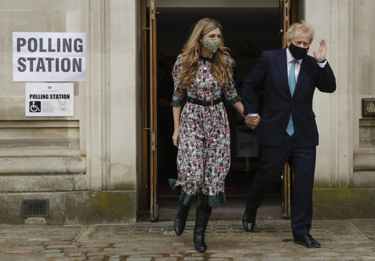 Boris Johnson a Carrie Symondsová
