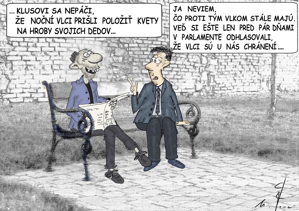 Karikatúra Mira Havlíčka