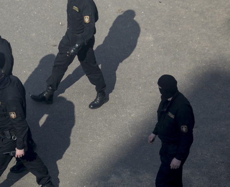 bieloruská polícia