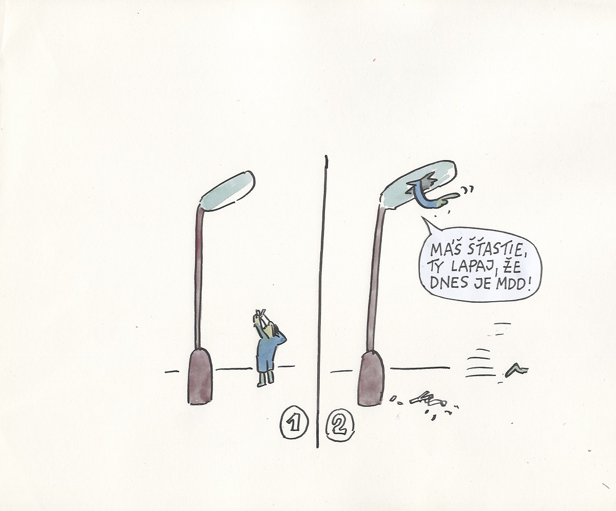 Karikatúra Andreja Mišanka