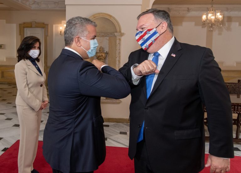 Iván Duque, Mike Pompeo
