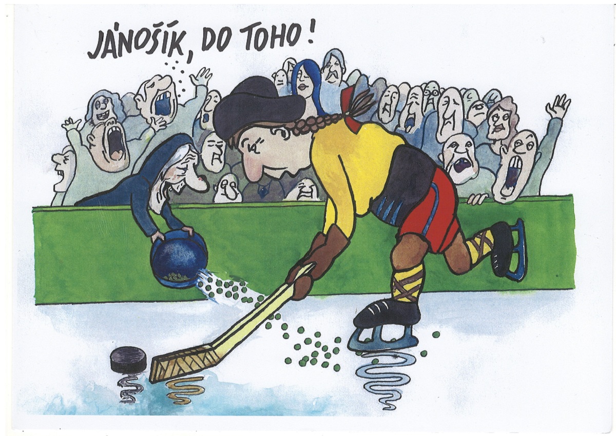 Protislovenská baba a slovenský reprezentant Jánošík