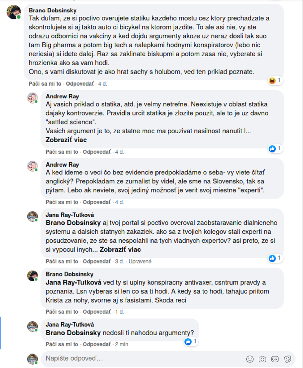  Diskusia s novinárom Braňom Dobšinským