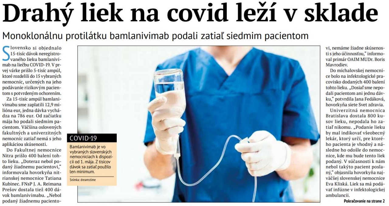 Článok v Zdravotníckych novinách