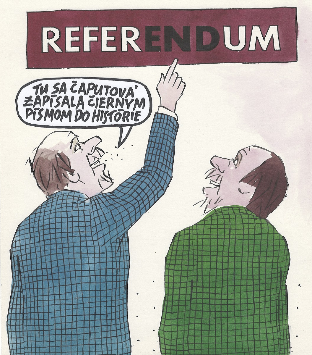 Karikatúra Andreja Mišanka