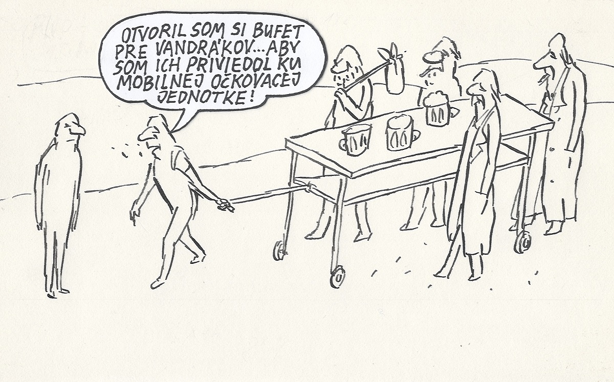 Karikatúra Andreja Mišanka