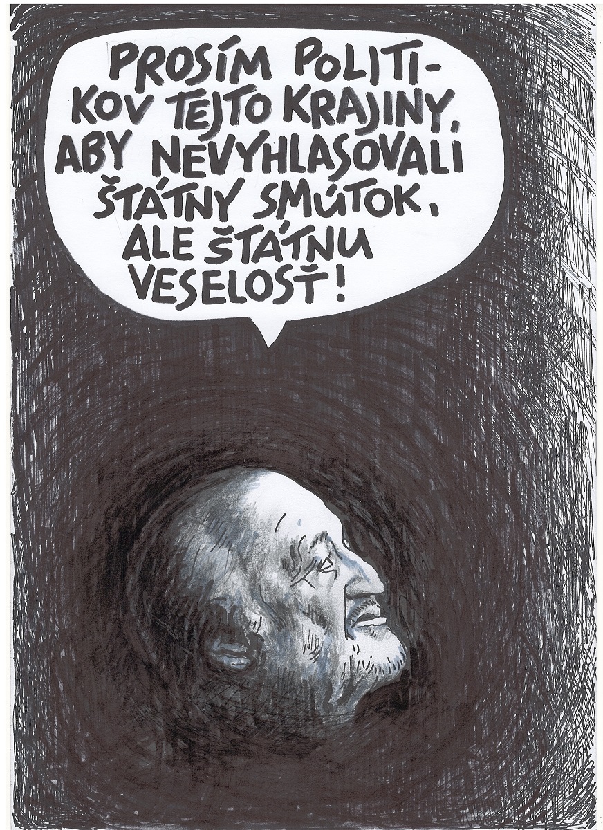Karikatúra Andreja Mišanka