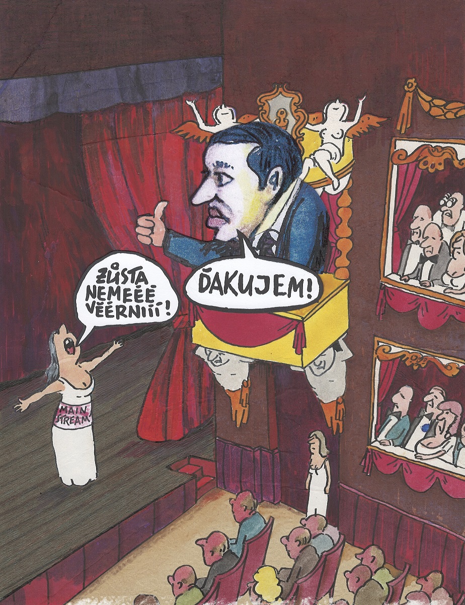 Karikatúra Andreja Mišanka