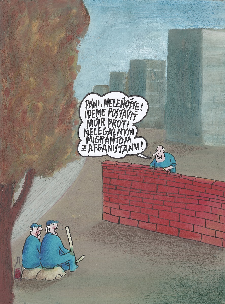 Karikatúra Andreja Mišanka